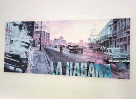 Wandbild auf Leinwand "La Habana" 140x60cm TOP Zustand