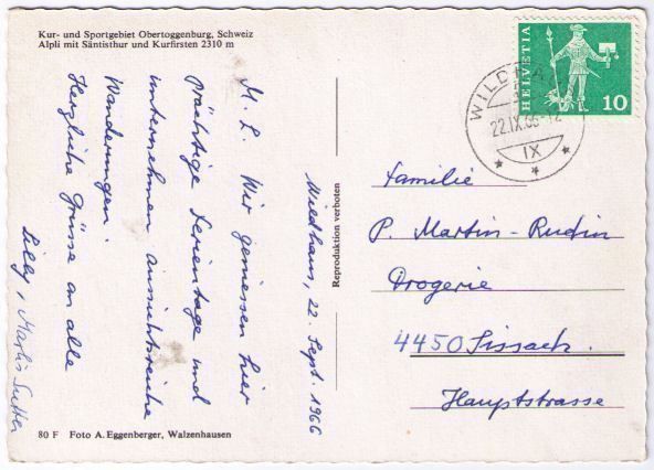 Cartes postales: Obertoggenburg – D'occasion à Binningen par Mountainrider 1
