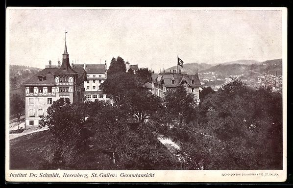 Ansichtskarten: AK St. Gallen, Institut Dr Schmidt am Rosenberg – Gebraucht aus Berlin von bartko-reher