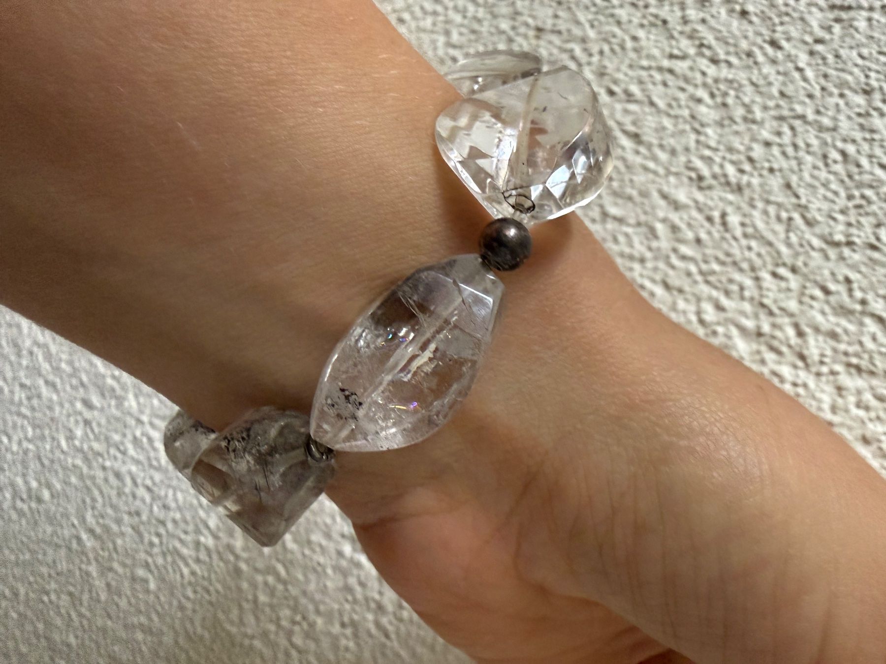 Bracciali & Braccialetti: Bergkristall Armband mit Silber Elemente 925 – Usato da Spiegel b. Bern venduto da Rogger72 6