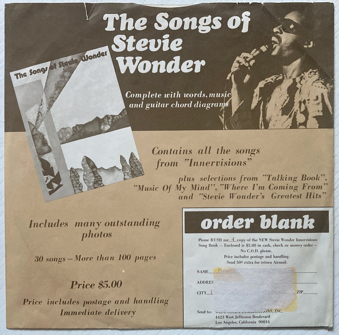 Dischi in vinile: STEVIE WONDER - "INNERVISIONS" – Usato da Bottens venduto da hotter-than-hell 2