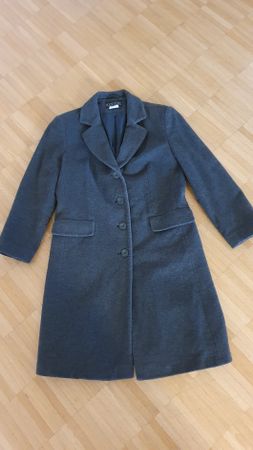 Damen Mantel Barisal grau Wolle Mix Grösse 36 Top!