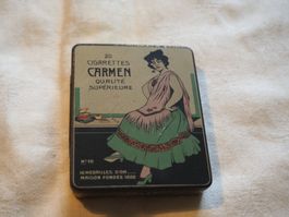 Zigaretten Blechdose, CARMEN, Uralt
