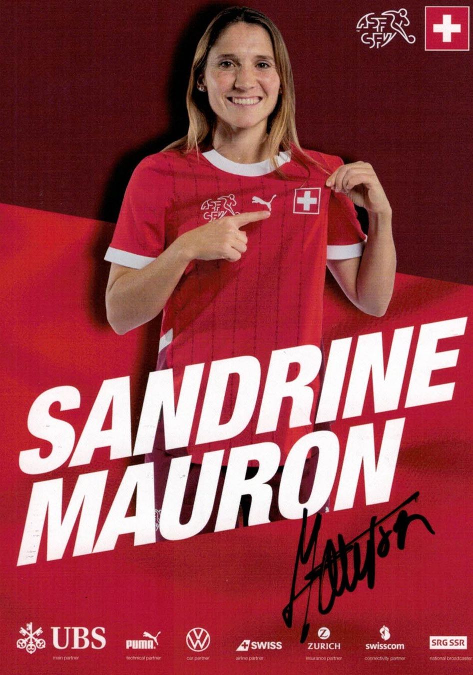 Autografi: Sandrine Mauron Autogramm handsigniert Schweiz 2025 NEU – Nuovo (secondo la descrizione) da Thalwil venduto da JogaB0nito