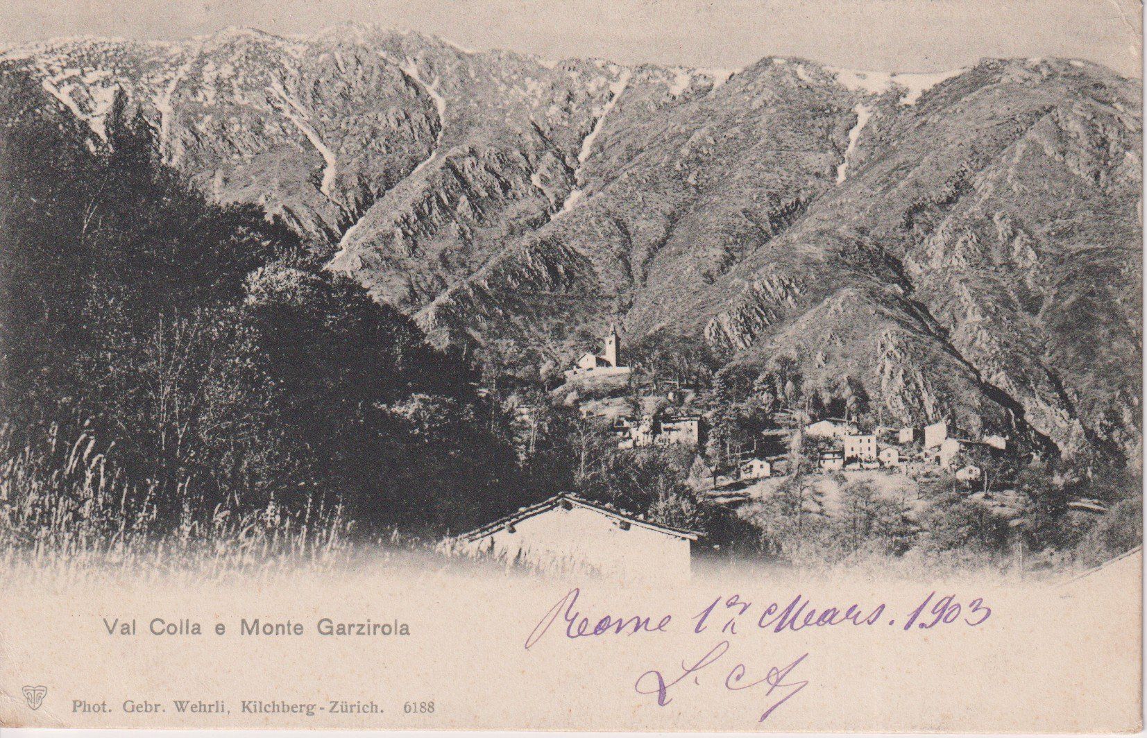 Cartoline postali: AK Val Colla e Monte Garzirola, 1903! – Usato da Riva San Vitale venduto da MAR-NAPO