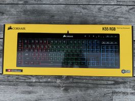 Corsair K55 RGB Gaming Tastatur - Schweizer Layout