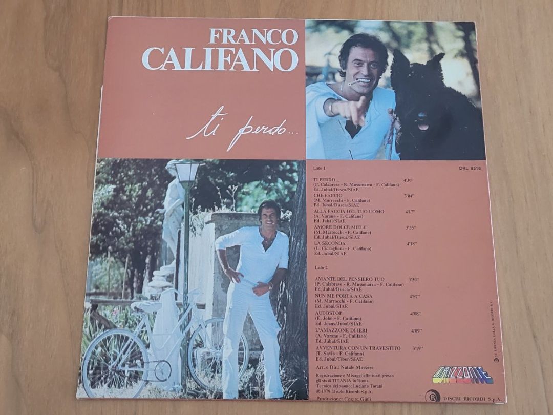 Vinyles: LP  Franco Califano – D'occasion à Martigny par MZ-67 1