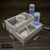Ameisenfarm Königinnennest Formicarium 70x30x18mm Neu