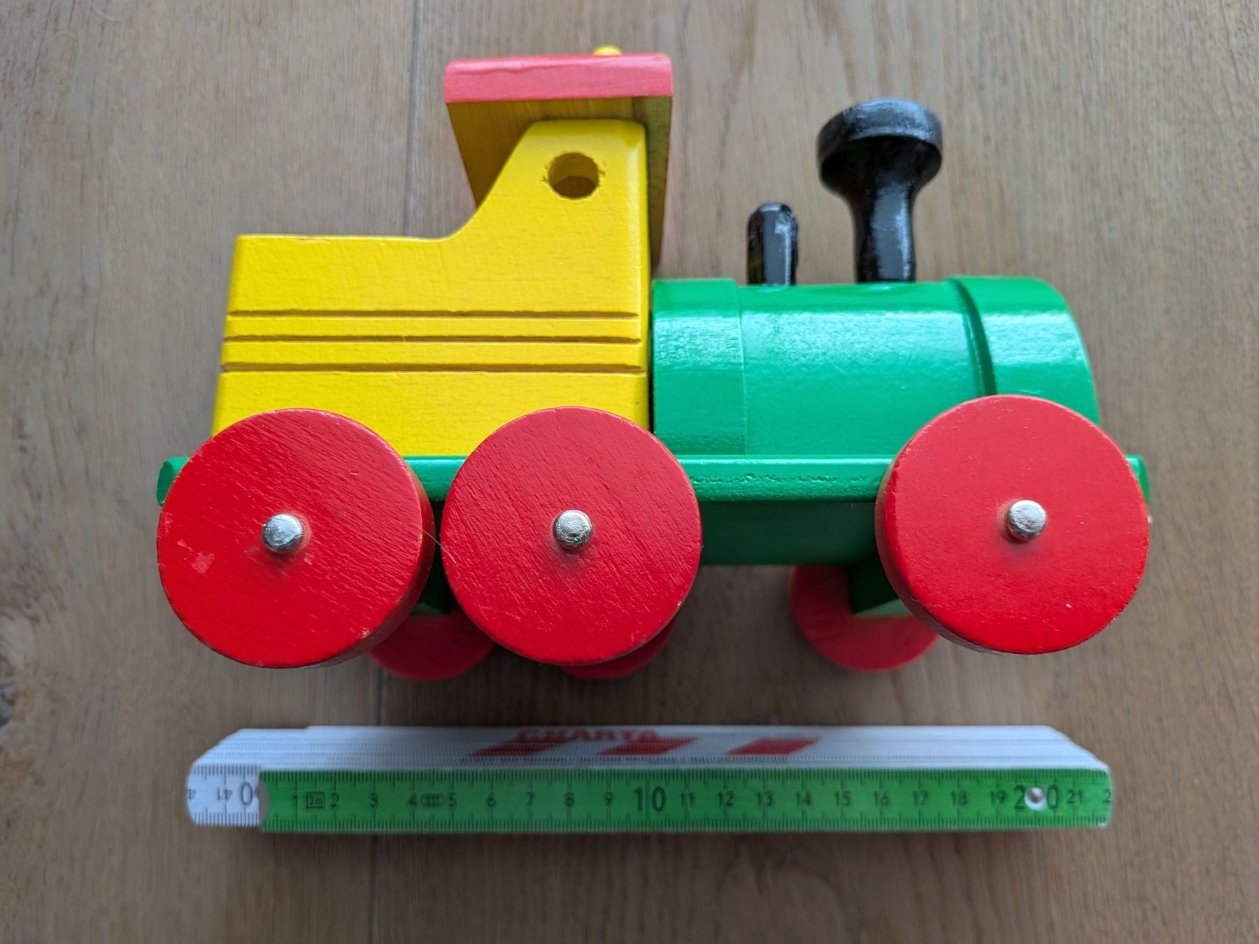 Giocattoli: 4-teilige Holzeisenbahn ca. 80cm – Usato da Port venduto da gecotom 3