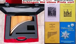 Panflöte PRIMUL 22 Rohre (G) + 4 Libri + Valigia