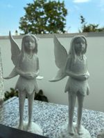 Feen 2er Set aus Polyresin, in weiss 20cm