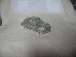 VW KÄFER  COCCINELLE   GLAS   VERRE  14.5 CM  SEHR SCHÖN