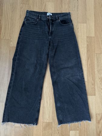 Only Petite Jeans W26 Wide Leg schwarz grau