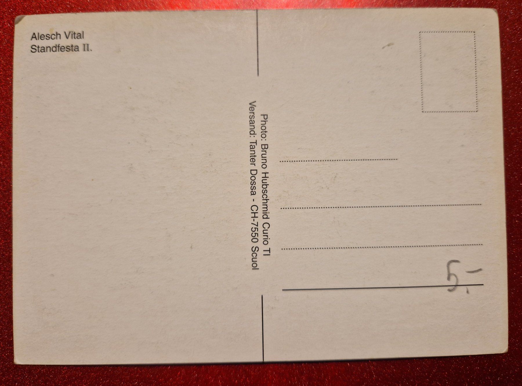 Cartoline postali: Alesch Vital - Standfesta II – Nuovo (secondo la descrizione) da Melchnau venduto da Fishel 1