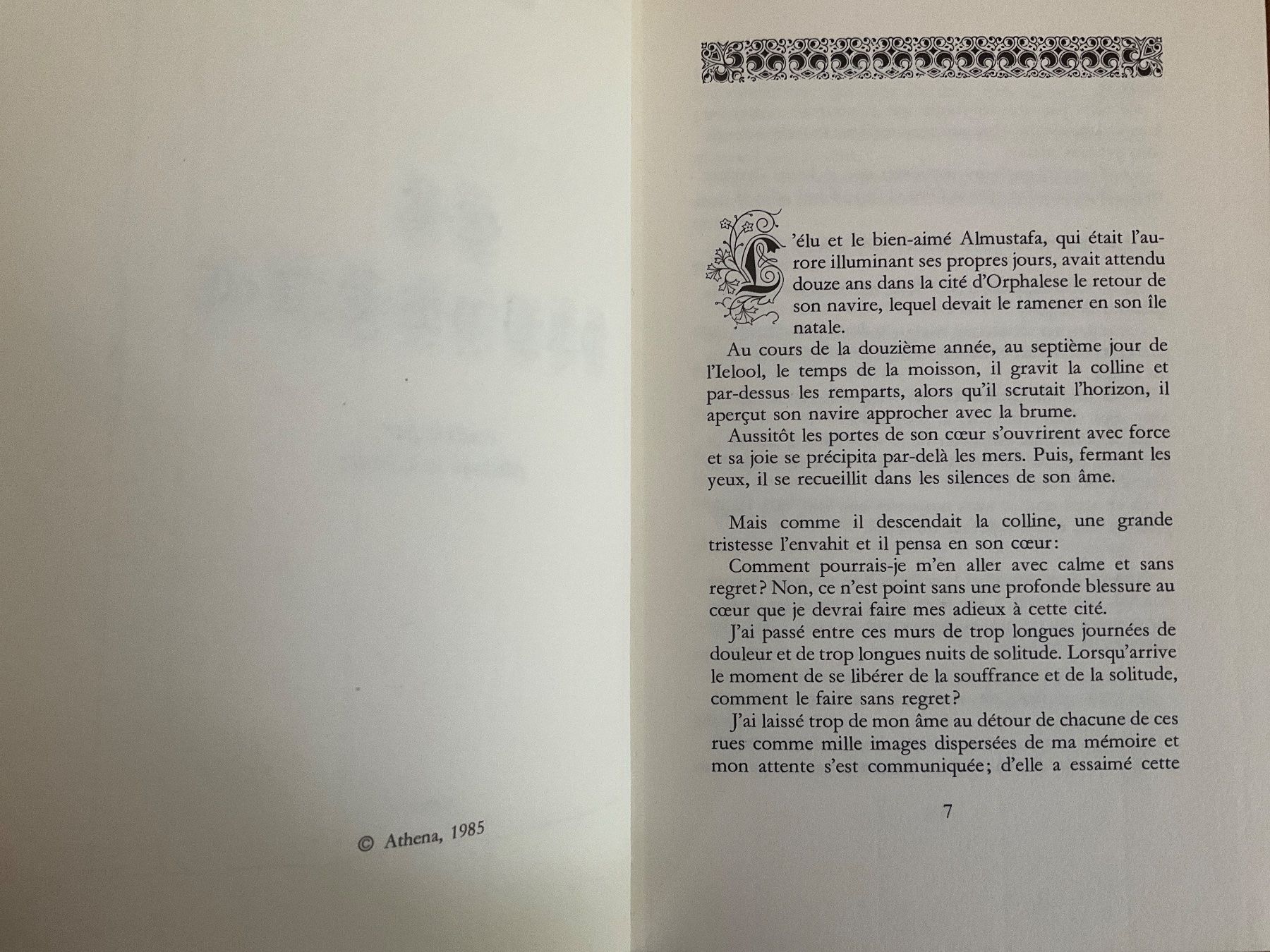 Libri: Le Prophète - Khalil Gibran - Édition rare, Livre 1985 – Usato da Avenches venduto da Lactobacille 3
