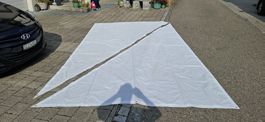 Sonnensegel 4.23m x 2.5m x 4.93m Weiss gross (2 Stück)