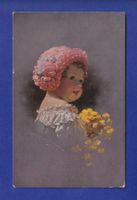 ENFANT - Jeune fille et fleurs
