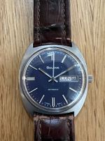 Montre Homme Bulova Automatique Vintage Cadran Bleu Jour ...