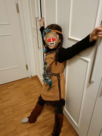 Indianer Kostüm für Kinder Fasnacht und Helloween