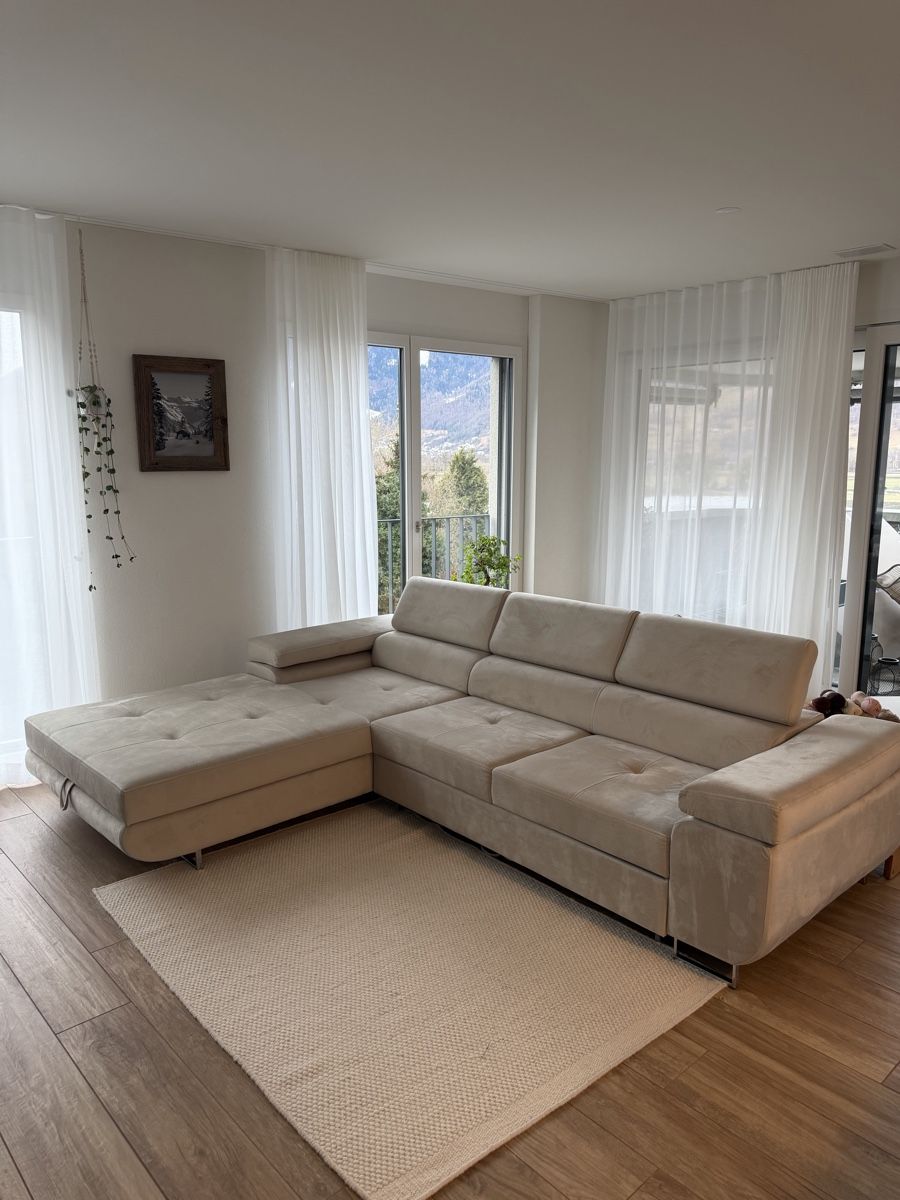 Sofas: Neuwertiges Ecksofa beige – Neuf (Voir description) à Mastrils par sil_p5vd