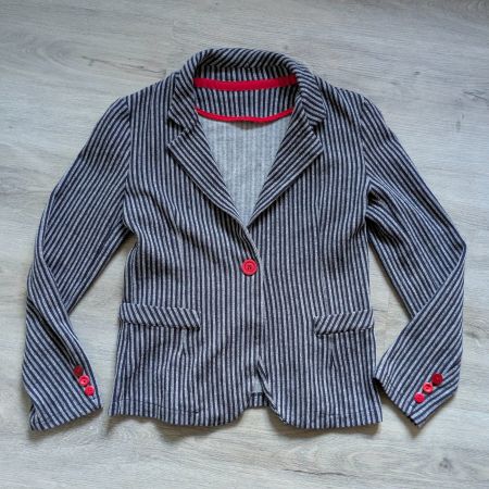 Blazer rayée bleue et rouge - 36