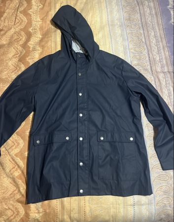 Atrium Regenjacke Dunkelblau mit Kapuze – Gr. XXL