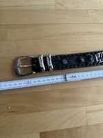 Handgefertigter Leder‑Gürtel mit Beschlägen & Schlangenleder