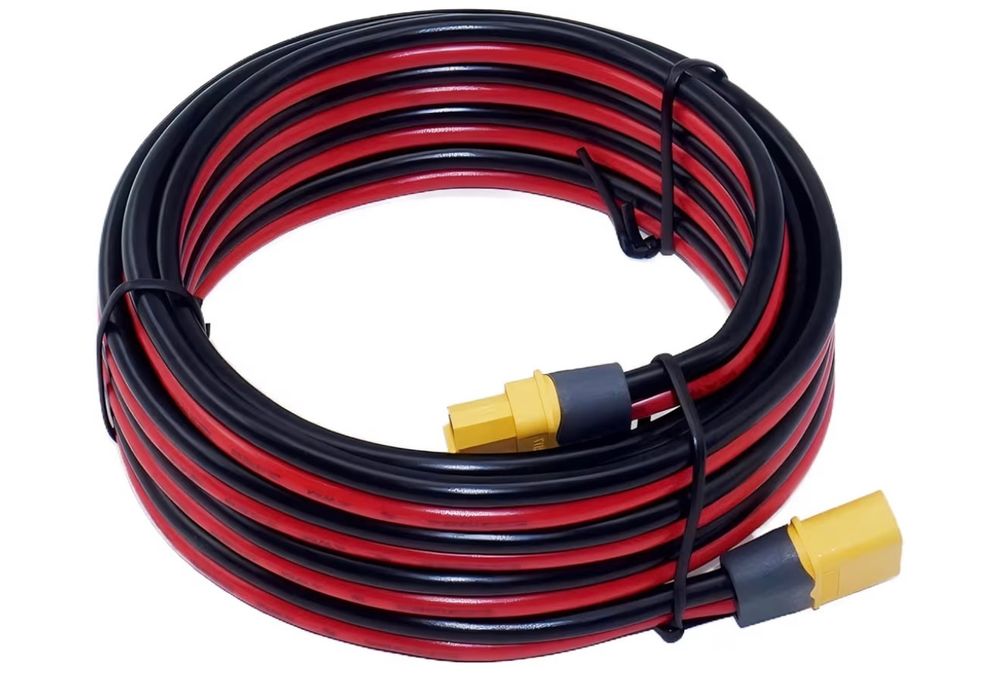XT60i Auf XT60 Verlängerungskabel 12AWG – 6 Meter, Für EcoFlow Und Andere Powerstations