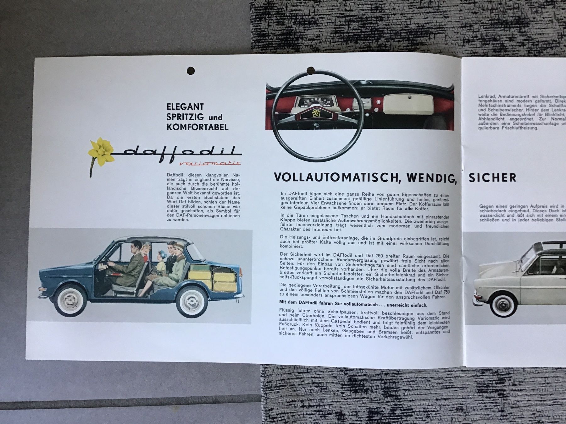 Daf Dokumente: Daf Variomatic Programm Prospekt 1963 – Gebraucht aus Scherzingen von Starseller62 1