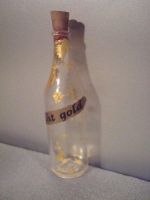 ❗Jetzt = 16.- Fr. !!❗schöne alt Glasflasche mit ECHT Gold !❗