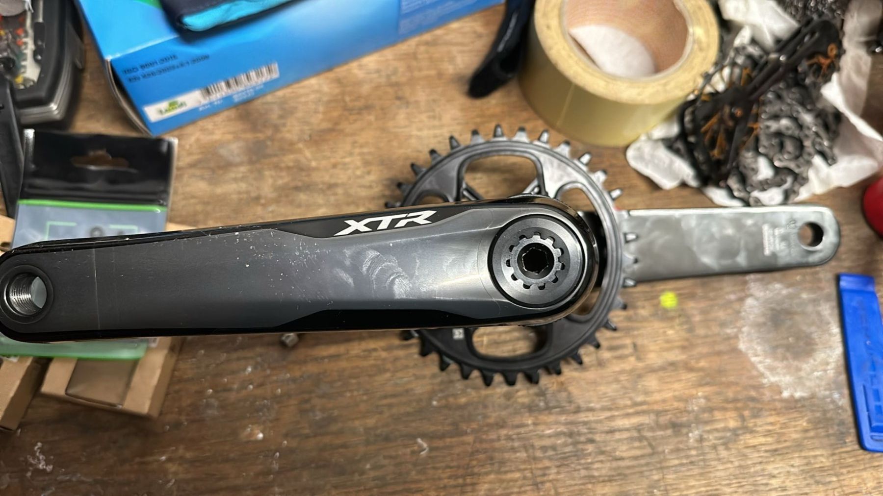 Shimano Pezzi di ricambio: Shimano XTR kurbel – Usato da Bosco Luganese venduto da pagnamen 1