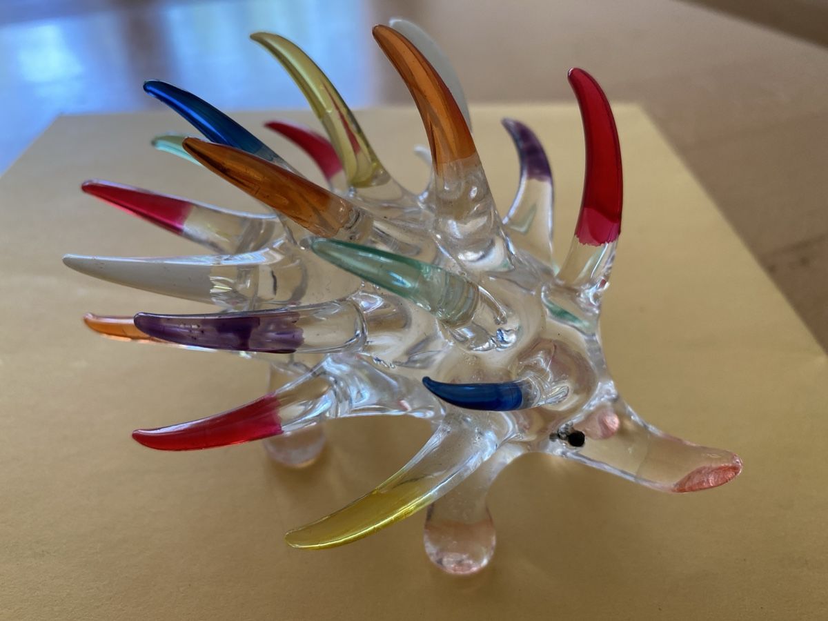 Figuren: Stachelschwein aus Glas – Gebraucht aus Mülligen von Flockenstiel 1