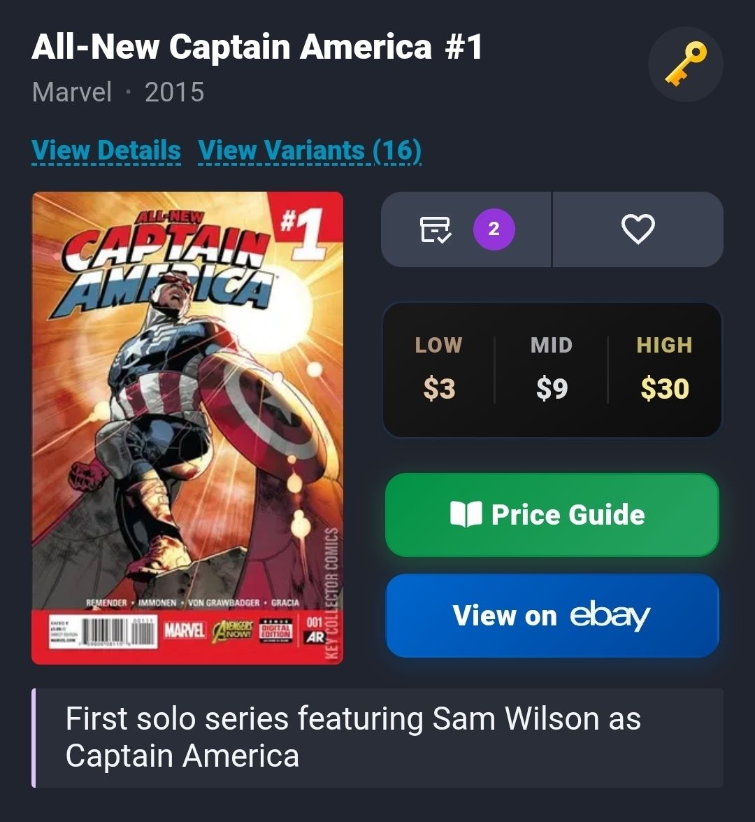 BD: All-New Captain America #1 🔑 – Neuf (Voir description) à Biel/Bienne par collector_comics 1