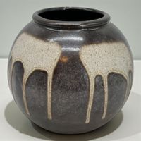 Vase Ruscha vintage céramique d'art Allemagne de l'Ouest