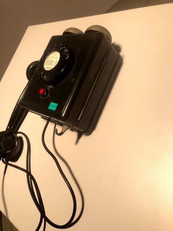Retro Wandtelefon Mit Rauschunterdrückung - Kabelgebundenes Festnetztelefon Im Vintage Stil Für Zuhause & Büro (Weiß)