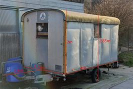 ausgebauter Bauwagen - bewohnbar - Alu - super Zustand