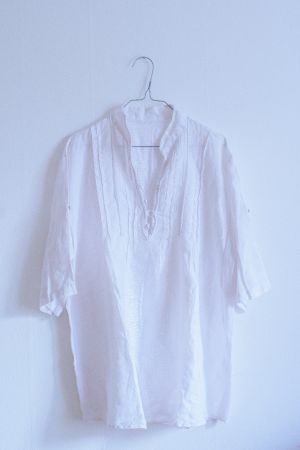 Camicia bianca lino