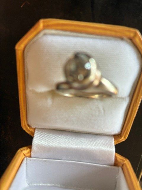 Anelli: bague argent 925 avec pierre blanche TDD 53 – Usato da Evilard venduto da nenette01 2