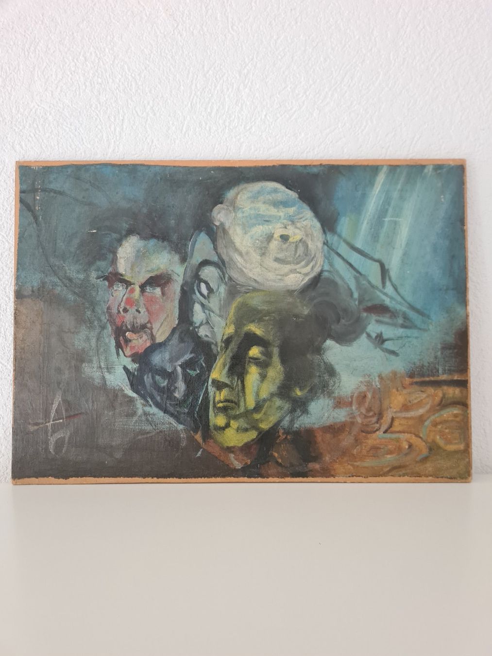 Dipinti: Tableau peinture art abstrait expressionniste signé – Usato da Monthey venduto da 187-zeroo