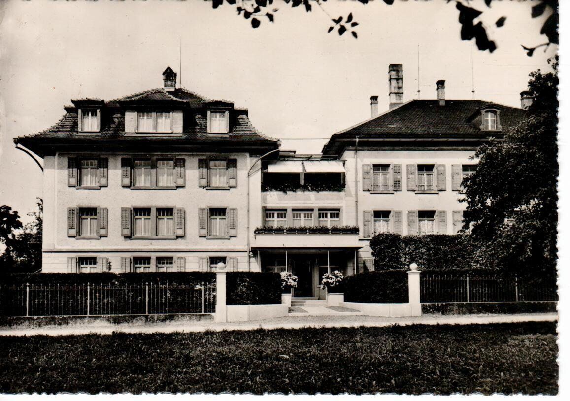 Cartoline postali: Krankenasyl  Baar 1957 – Usato da Wolhusen venduto da Curver9