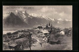 AK Sigriswil, Ortsansicht mit Stockhorn