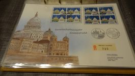 FDC 1991 Luxusbrief Gemeinschaftsausgabe Schweiz/USA