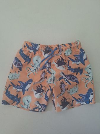 Short de bain requins corail H&M T.110-116