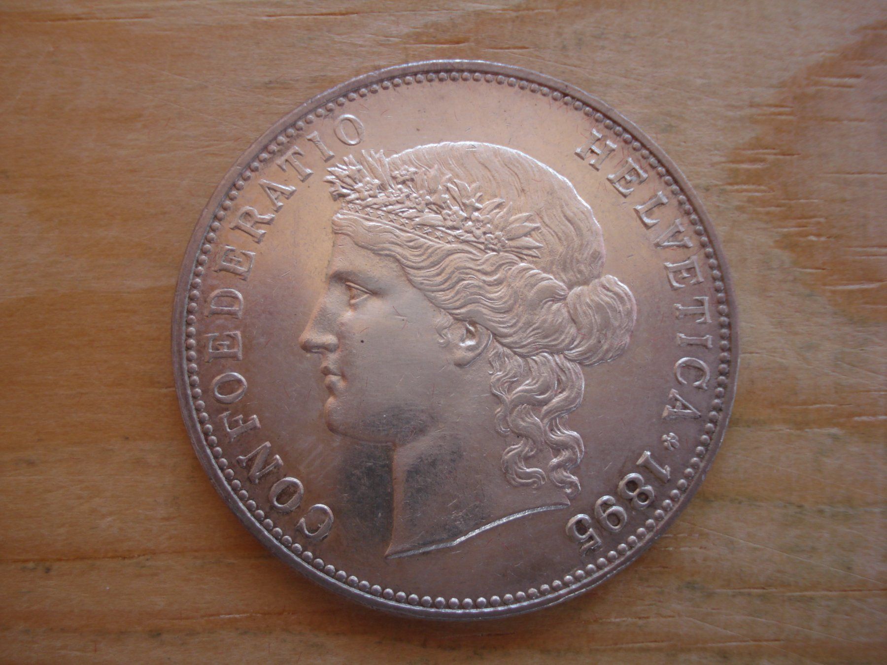 Alle Münzen: (C1) 5 Franken 1895 UNZ – Gebraucht aus Erlach von Net-Coins
