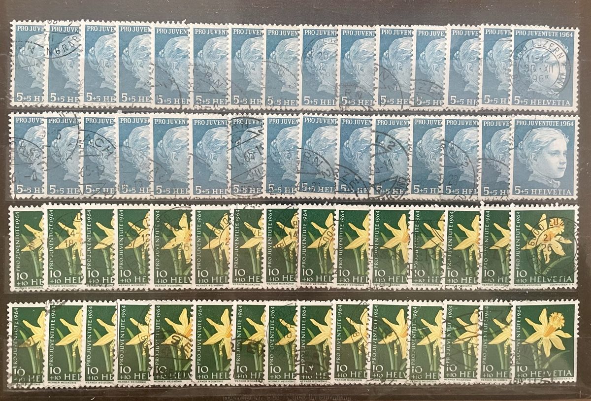 Tutti i francobolli: Schweizer Pro Juventute Sammlung ab 1932 bis 1968 – Nuovo (secondo la descrizione) da Rorschach venduto da Ziltenera 1