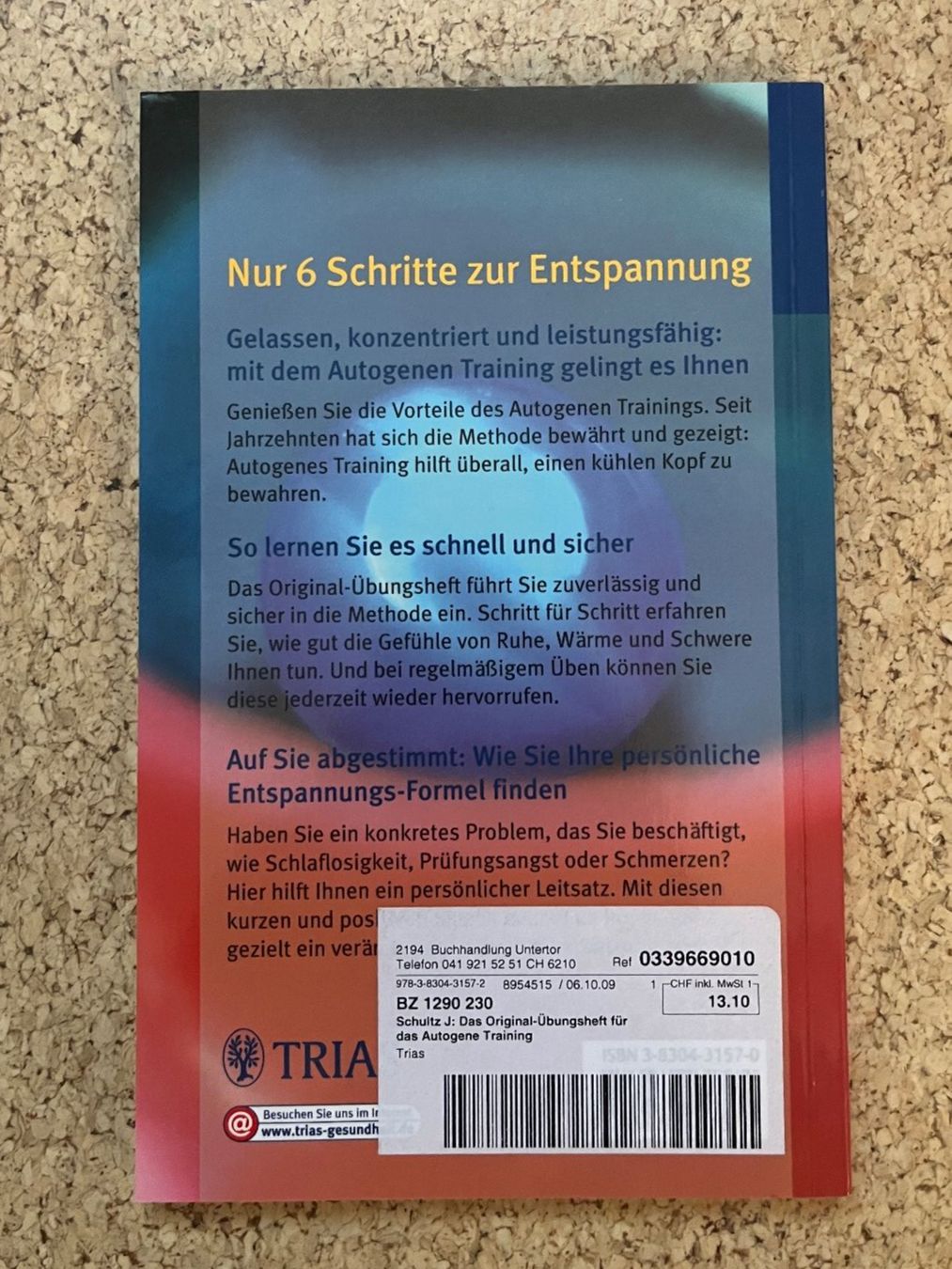 Libri: Bücherpaket - 3x Buch Softcover über "Autogenes Training" – Usato da Grosswangen venduto da Vita500 2