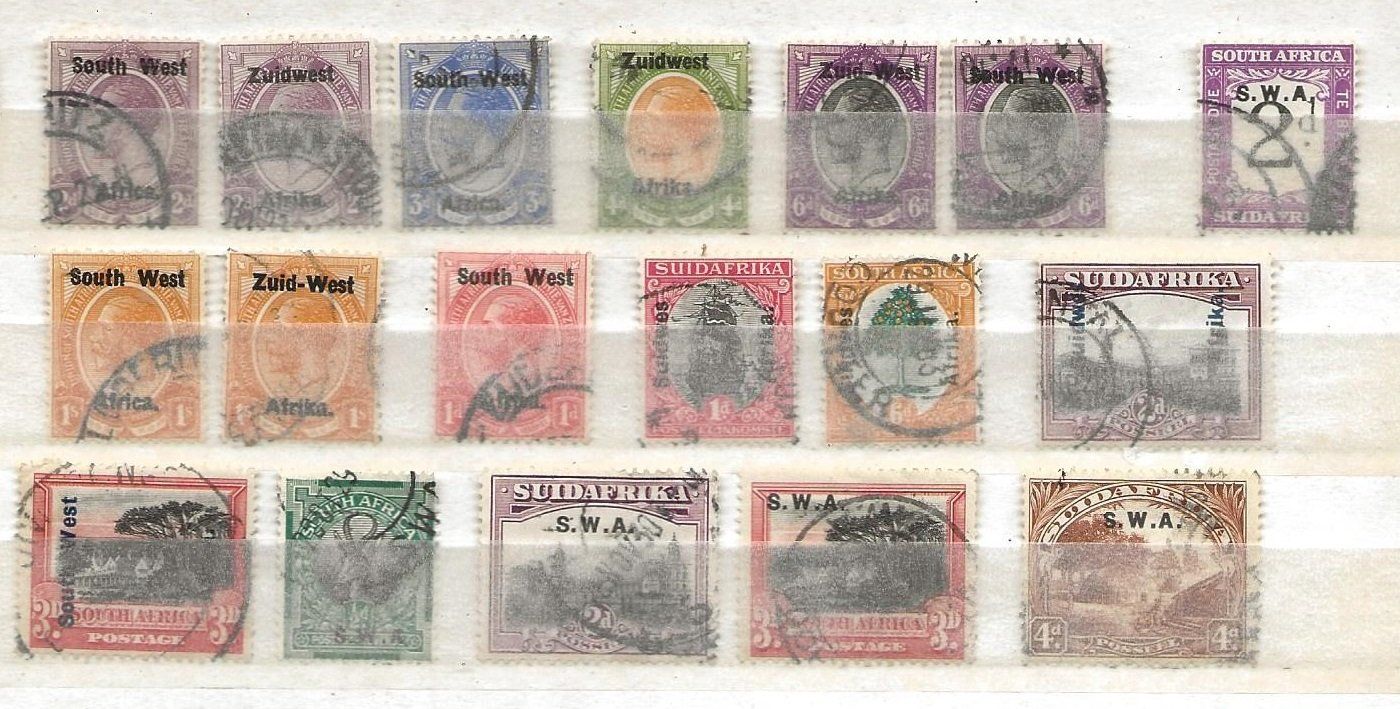 Alle Briefmarken: Sud Ouest africain 1923 ... – Gebraucht aus Sion von PierreP01