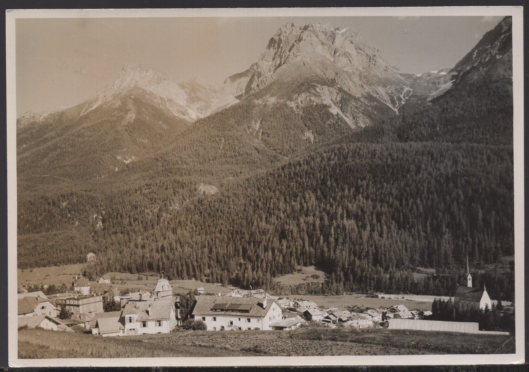 Cartes postales: Schuls   Panoramablick   1946 – D'occasion à Aarau par kufi44