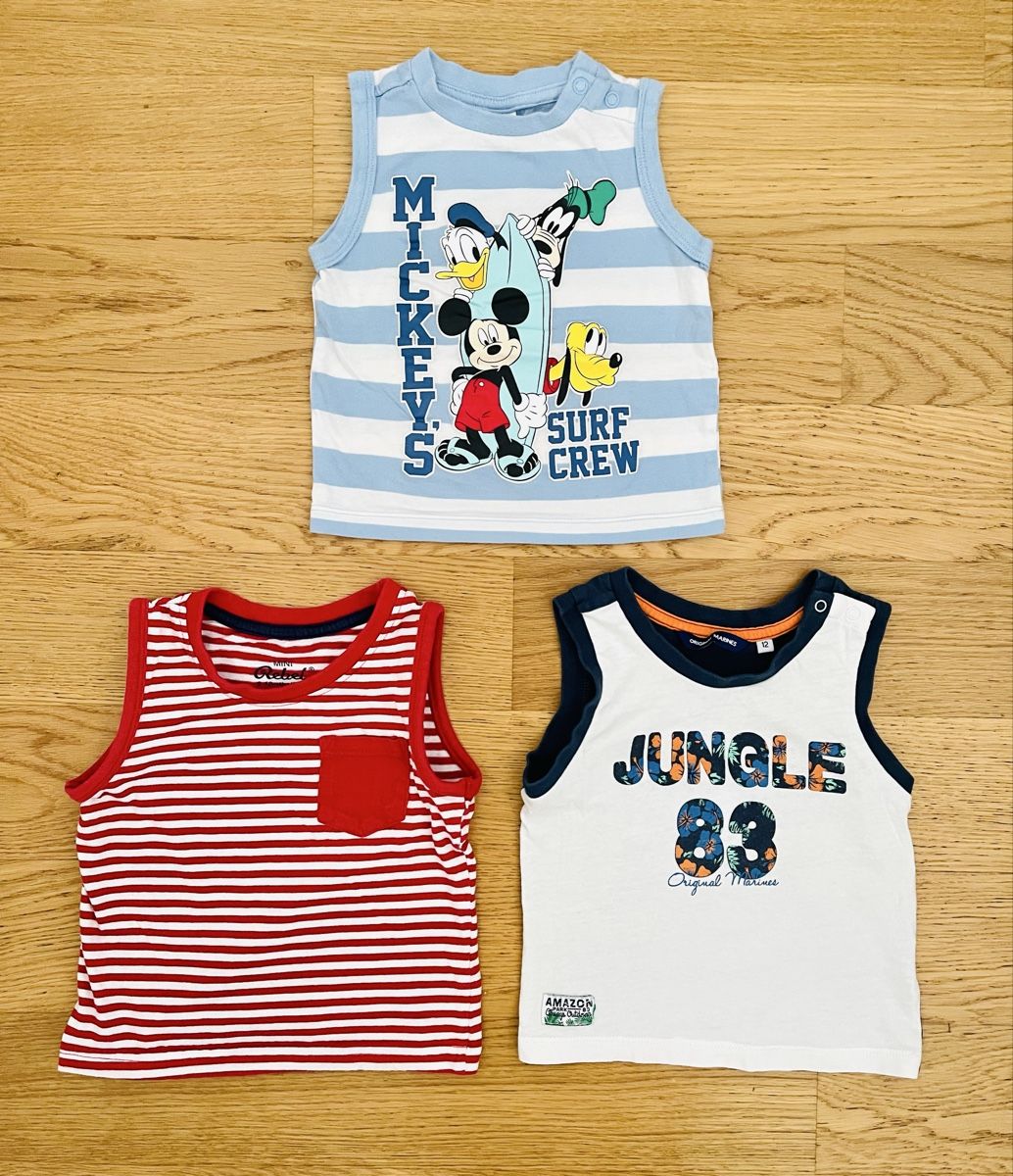 Chemises, Tops & T-shirts: 3 Débardeurs Taille 80 – D'occasion à Sion par FashionStore3