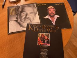 3 Kenny Rogers Vinyl Schallplatten Konvolut gebraucht